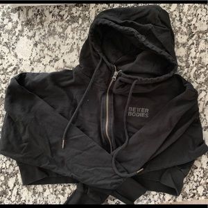Better bodies cropped hoodie